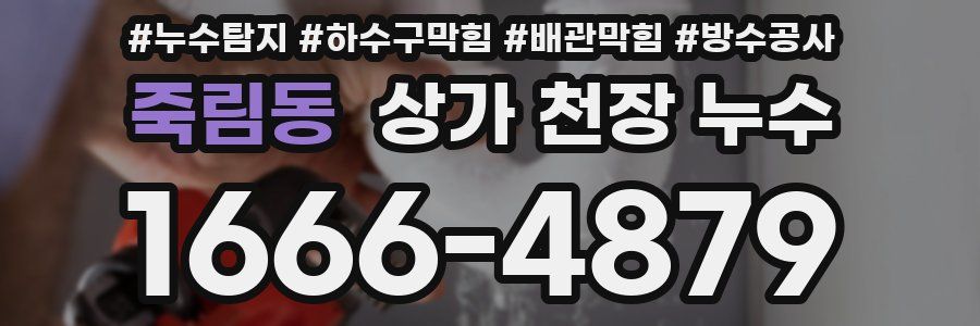 죽림동 상가 천장 누수