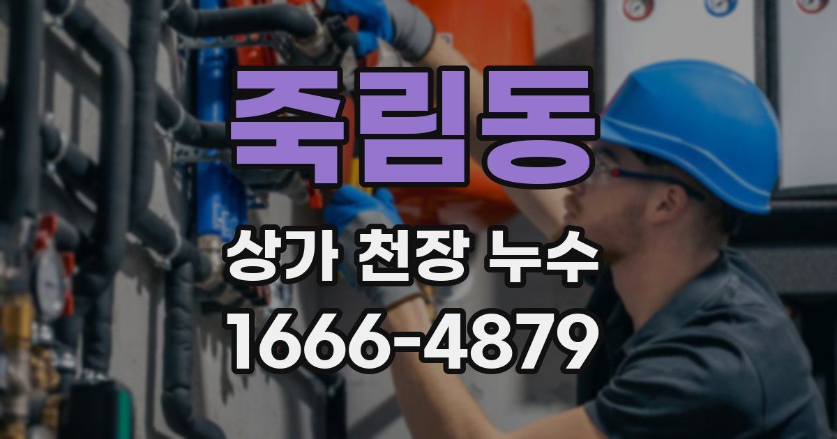 죽림동 상가 천장 누수