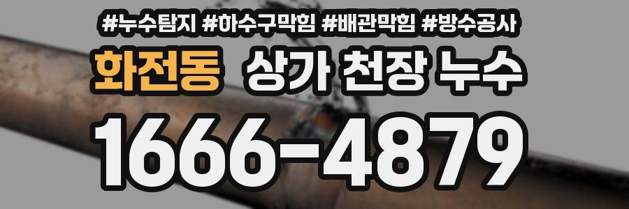 화전동 상가 천장 누수