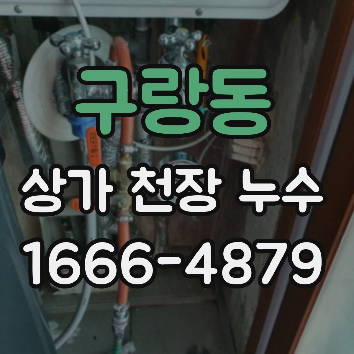 구랑동 상가 천장 누수
