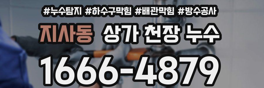 지사동 상가 천장 누수