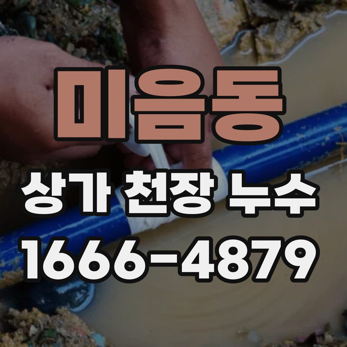 미음동 상가 천장 누수