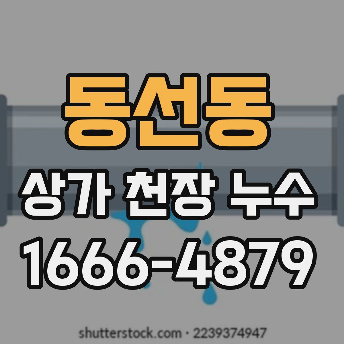 동선동 상가 천장 누수
