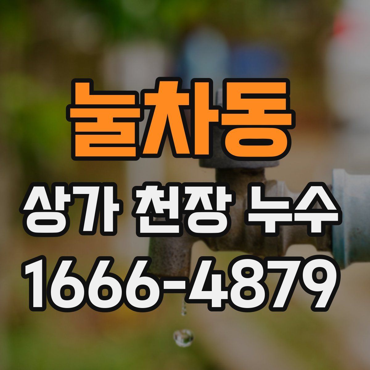 눌차동 상가 천장 누수