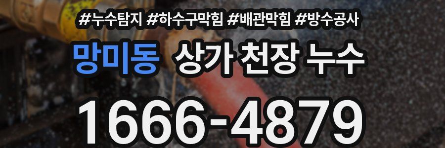 망미동 상가 천장 누수