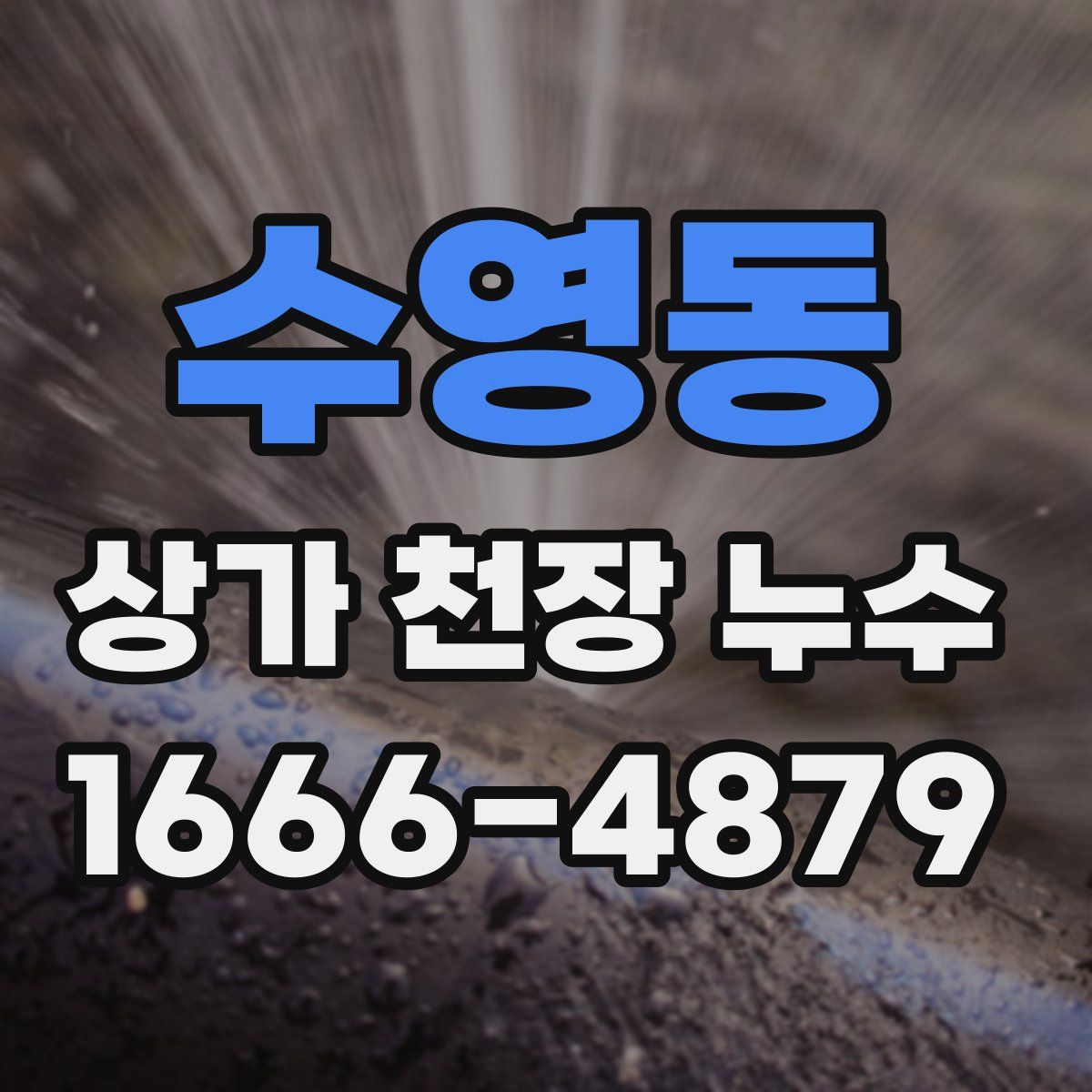 수영동 상가 천장 누수