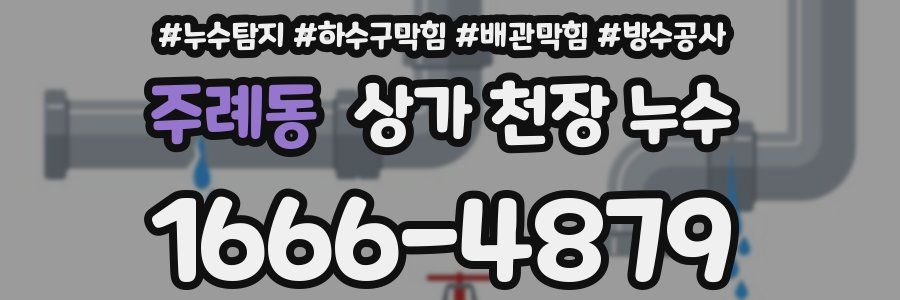 주례동 상가 천장 누수