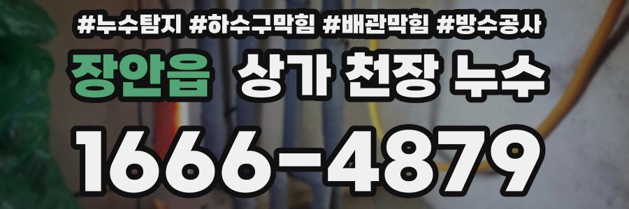 장안읍 상가 천장 누수