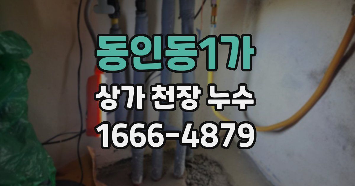 동인동1가 상가 천장 누수