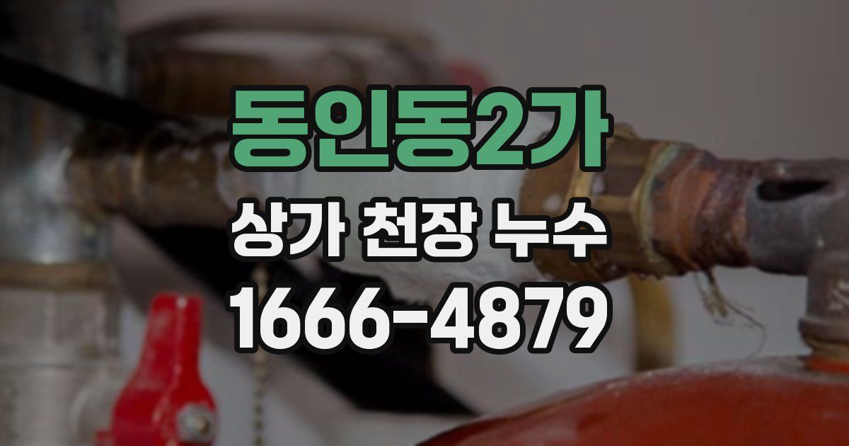 동인동2가 상가 천장 누수