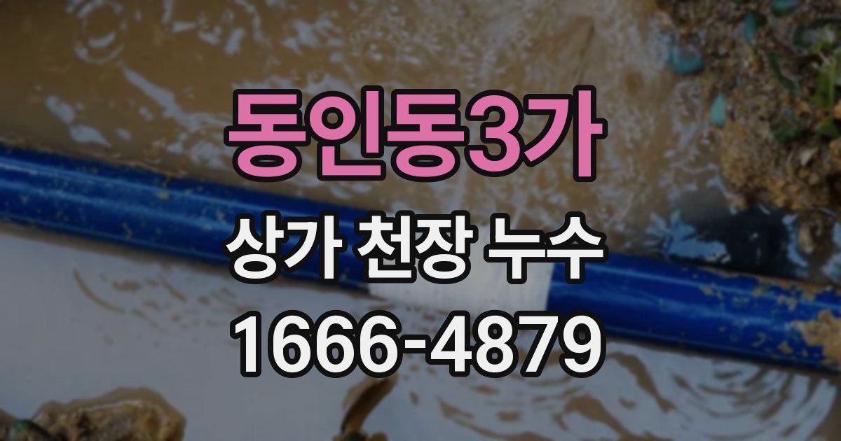 동인동3가 상가 천장 누수
