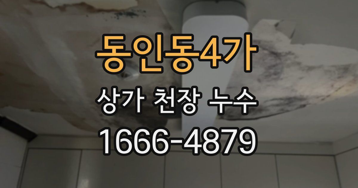 동인동4가 상가 천장 누수