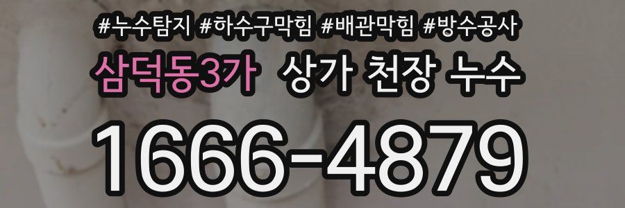 삼덕동3가 상가 천장 누수