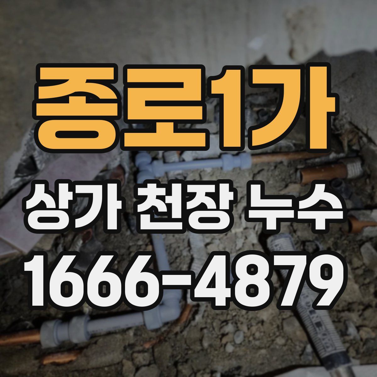 종로1가 상가 천장 누수