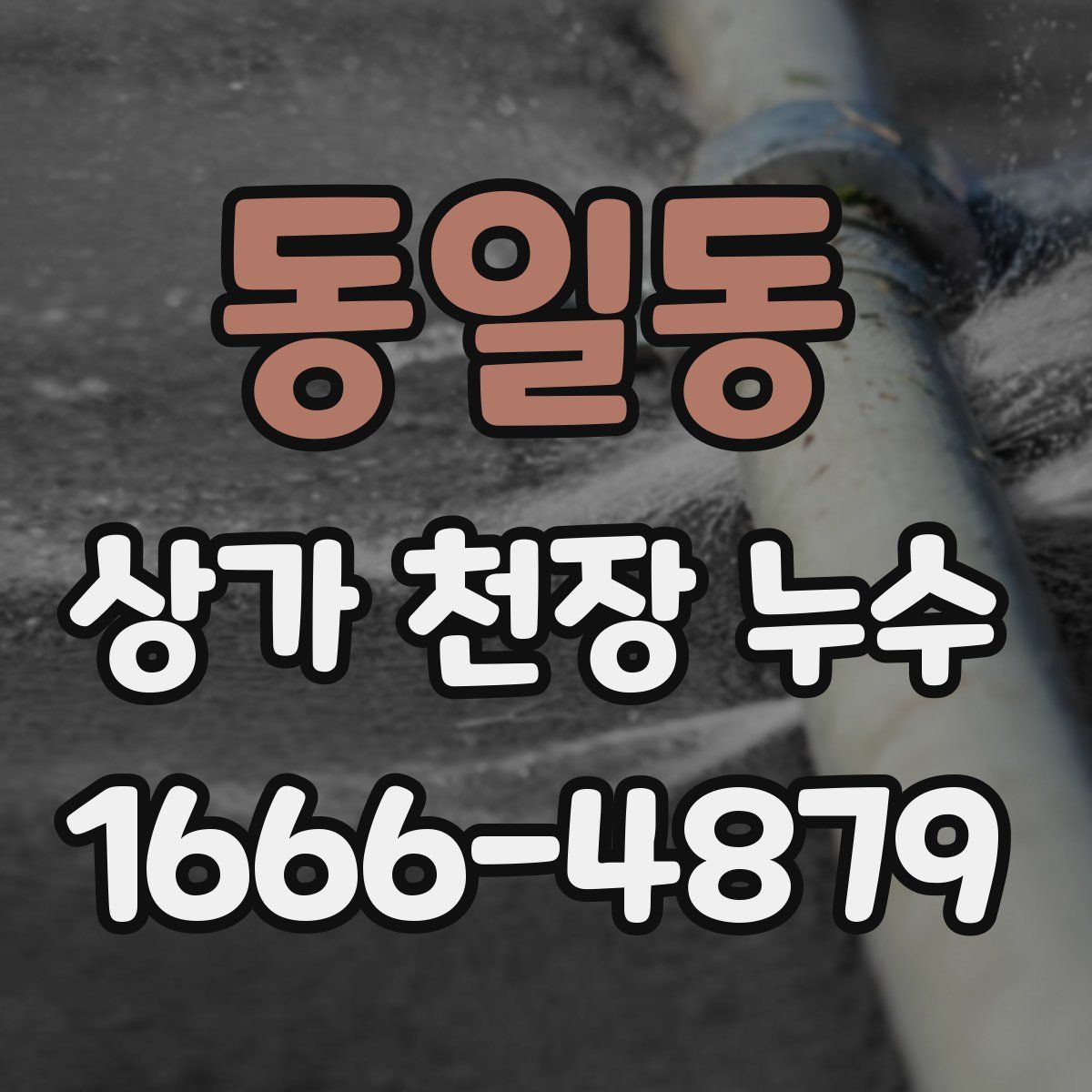 동일동 상가 천장 누수