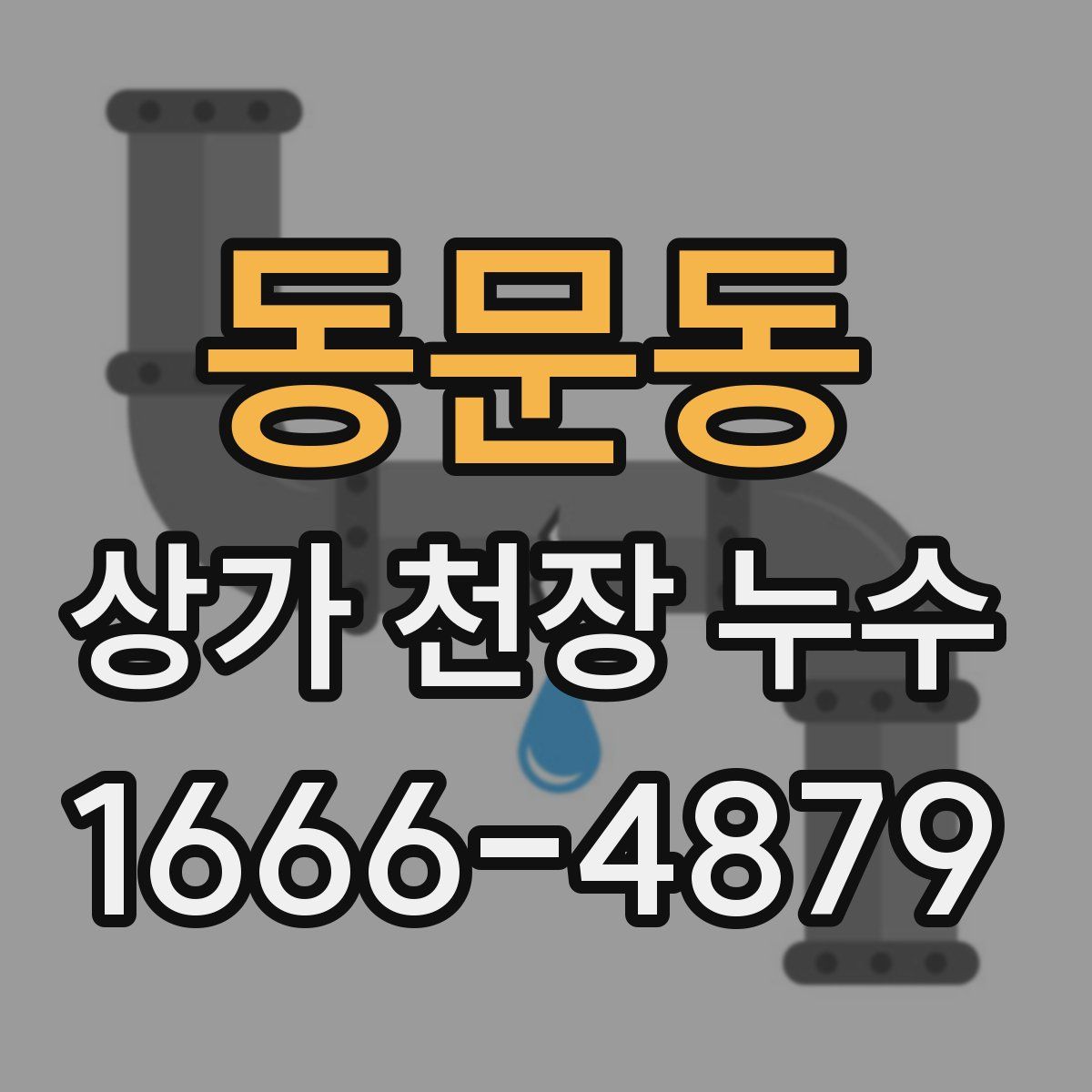 동문동 상가 천장 누수