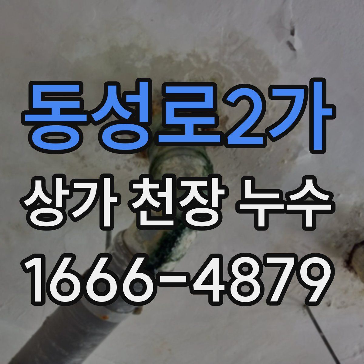 동성로2가 상가 천장 누수