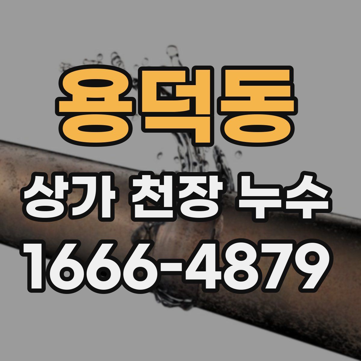 용덕동 상가 천장 누수