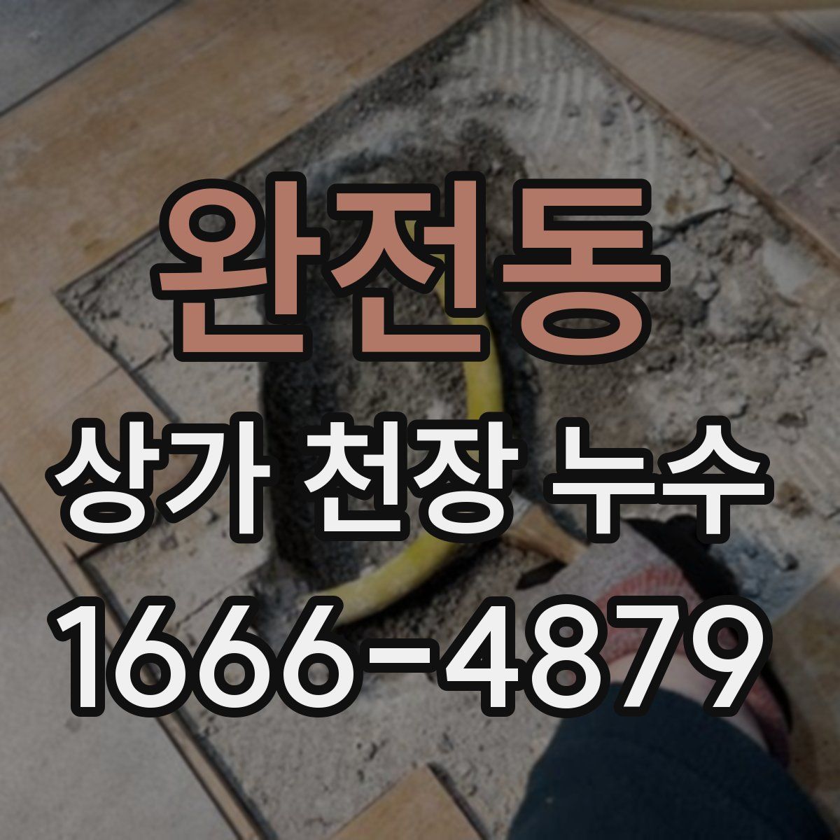 완전동 상가 천장 누수