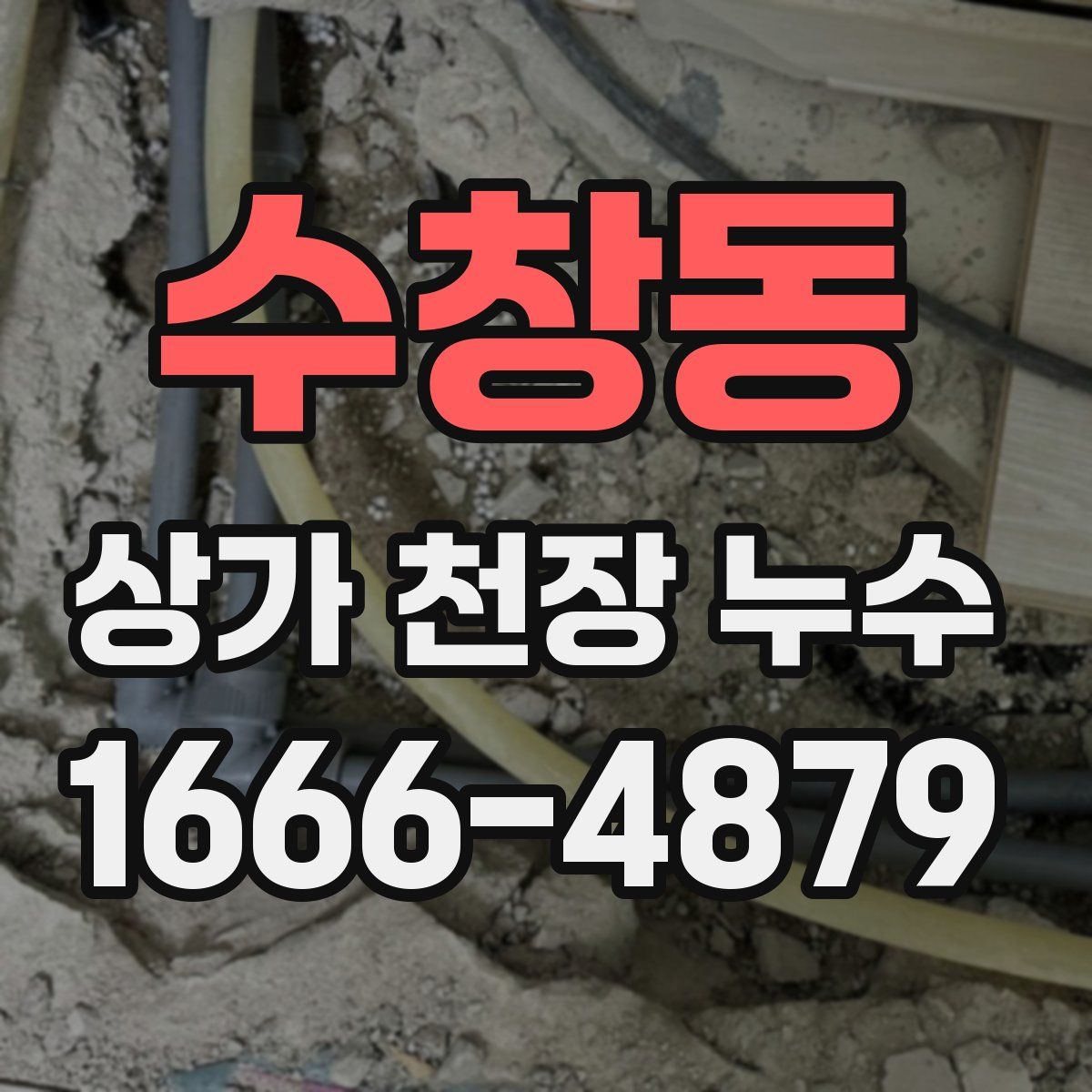수창동 상가 천장 누수