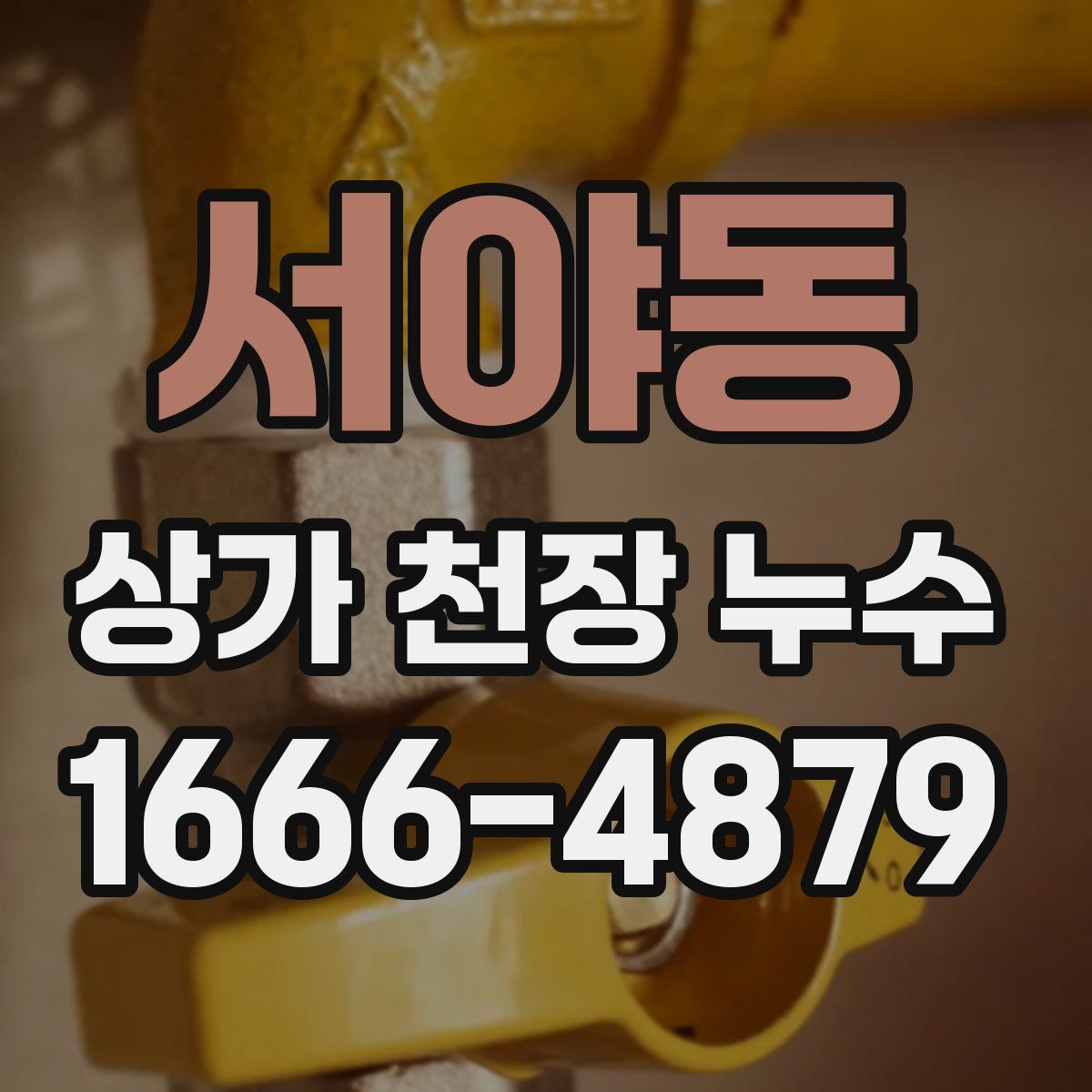 서야동 상가 천장 누수