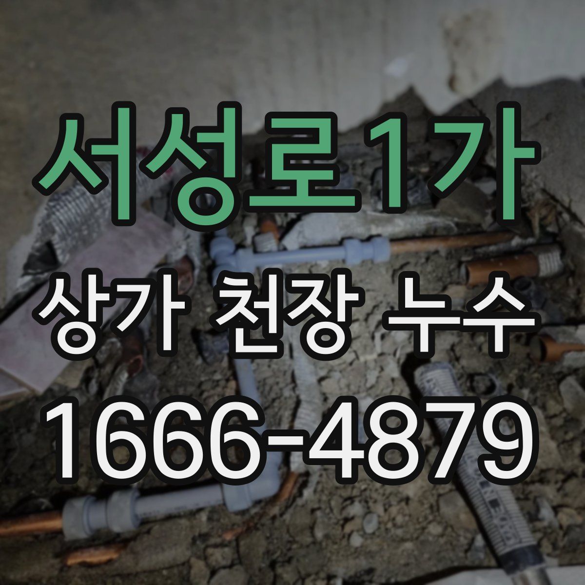 서성로1가 상가 천장 누수