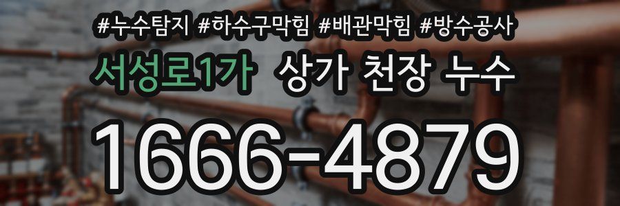 서성로1가 상가 천장 누수