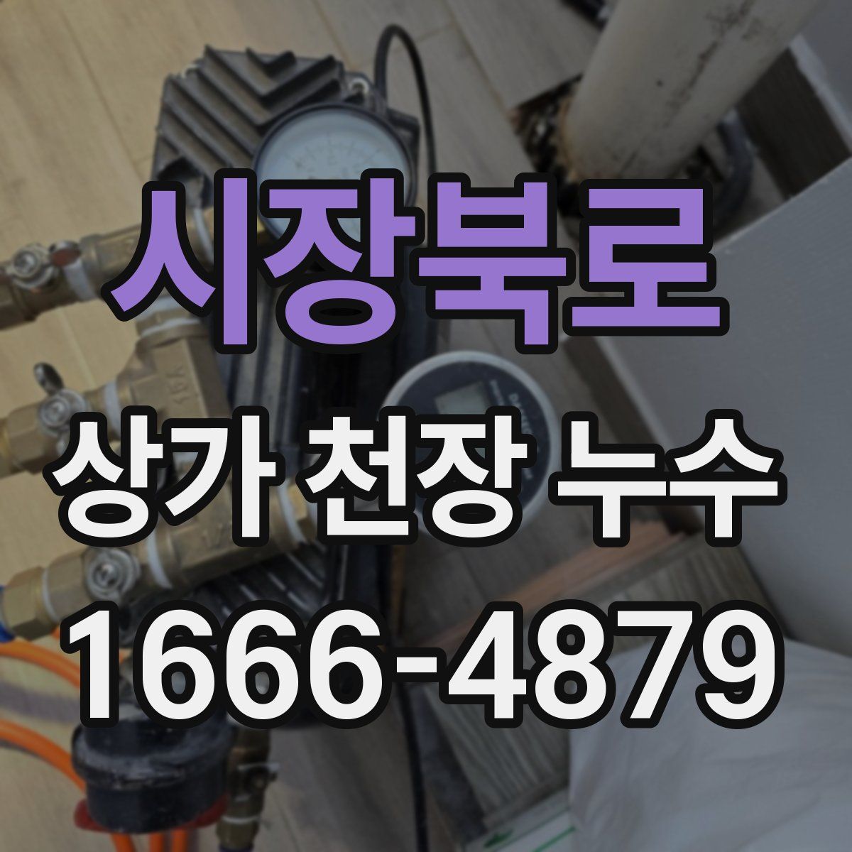 시장북로 상가 천장 누수