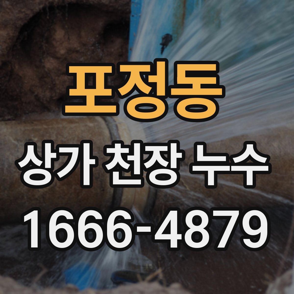 포정동 상가 천장 누수