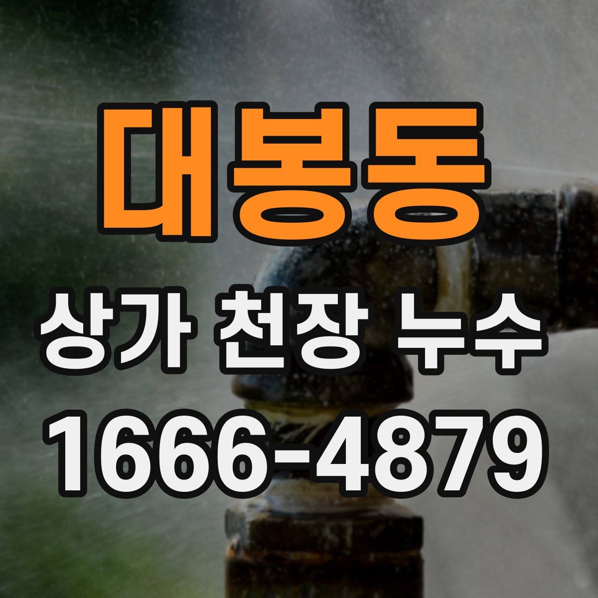 대봉동 상가 천장 누수