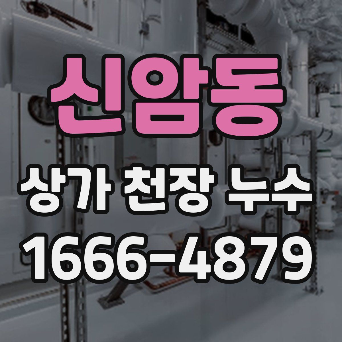신암동 상가 천장 누수