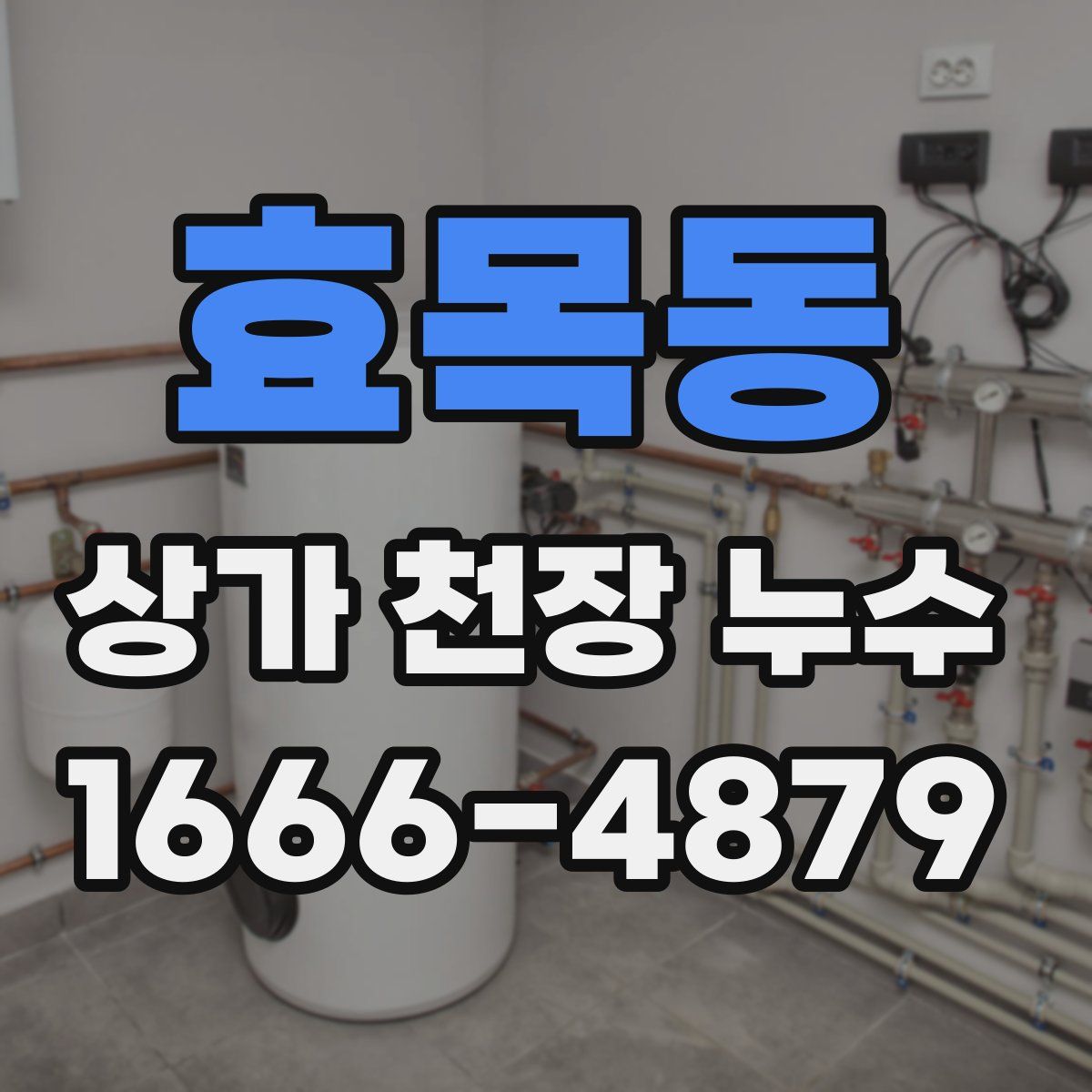 효목동 상가 천장 누수