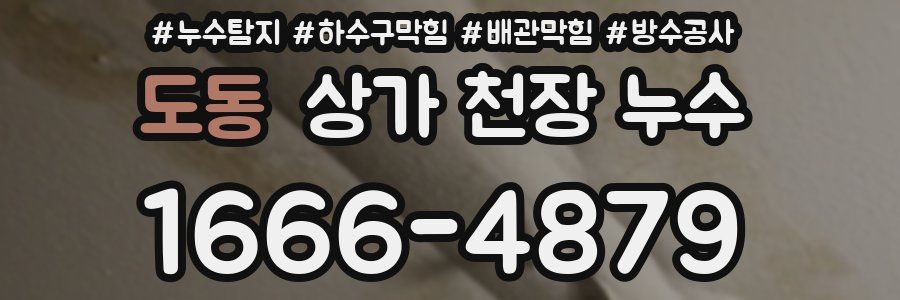 도동 상가 천장 누수