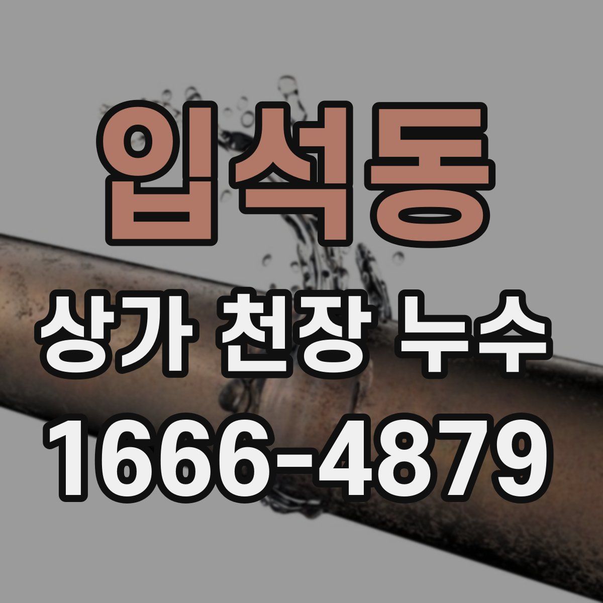 입석동 상가 천장 누수