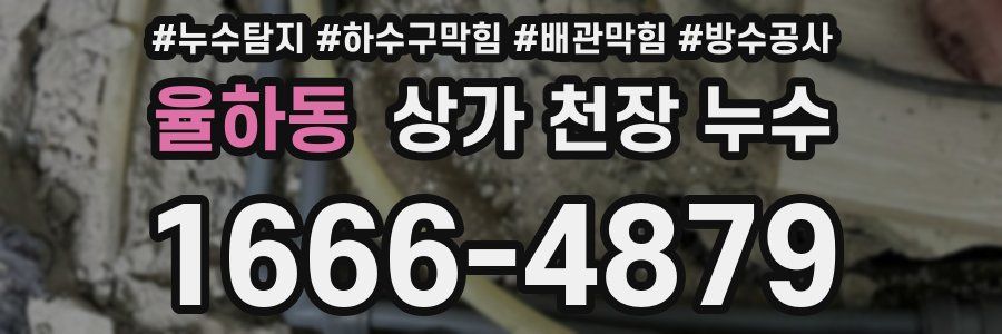 율하동 상가 천장 누수