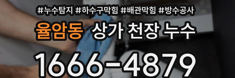 율암동 상가 천장 누수