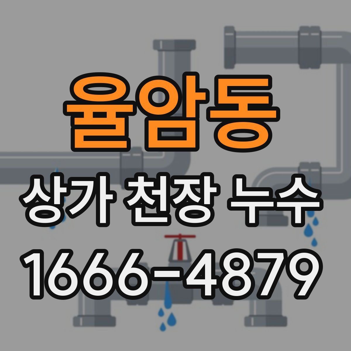 율암동 상가 천장 누수
