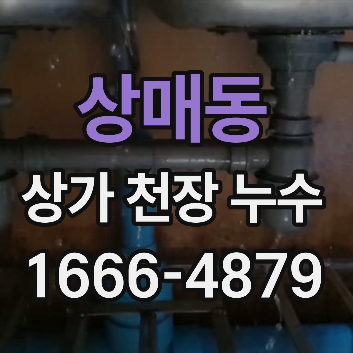 상매동 상가 천장 누수