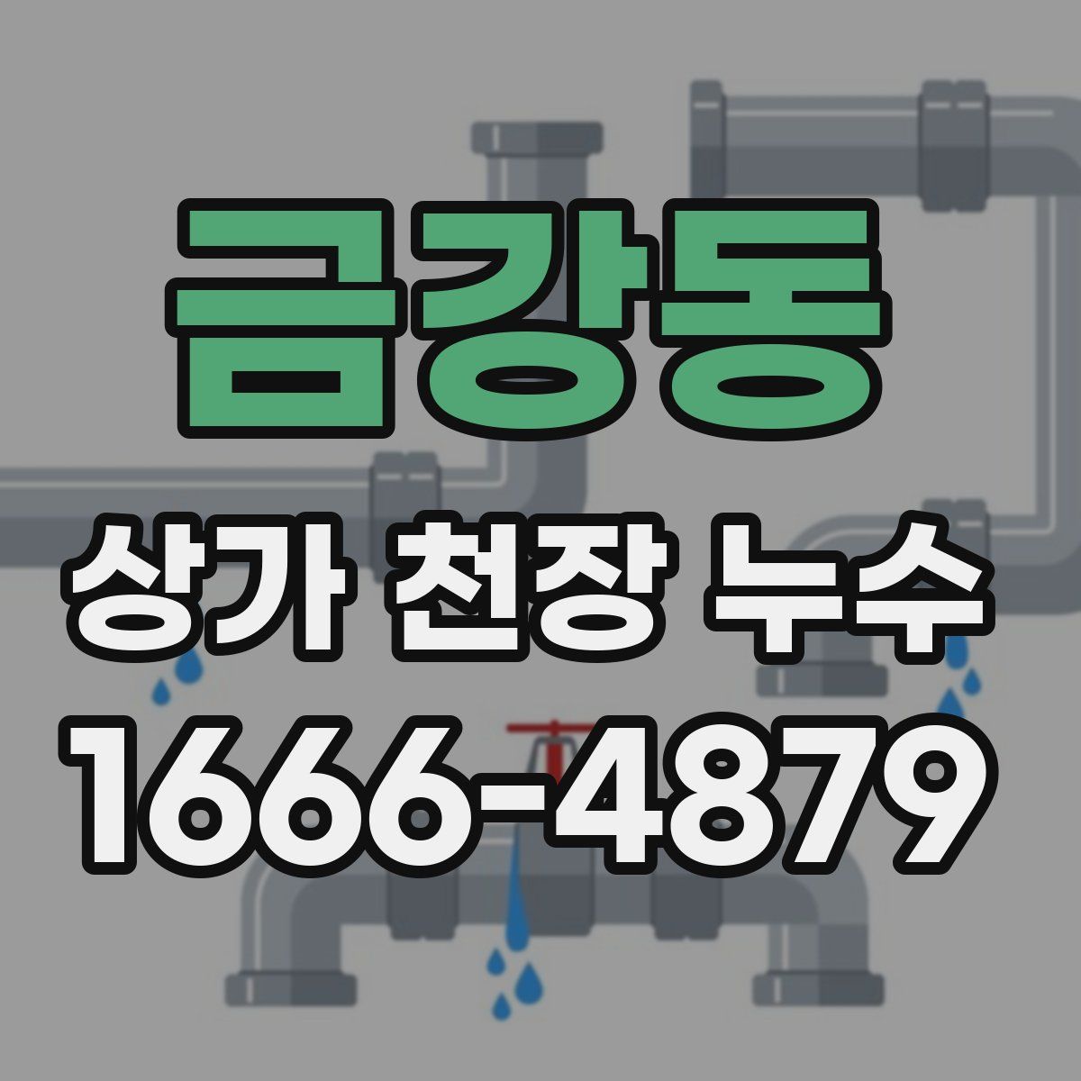 금강동 상가 천장 누수