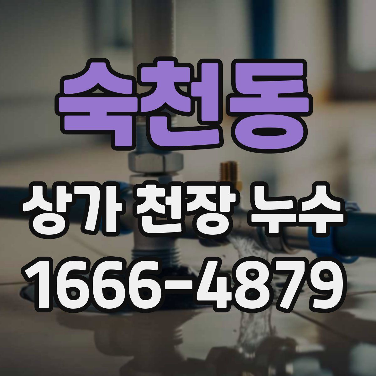 숙천동 상가 천장 누수