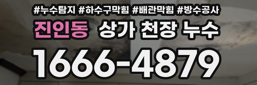진인동 상가 천장 누수