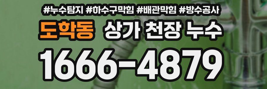 도학동 상가 천장 누수