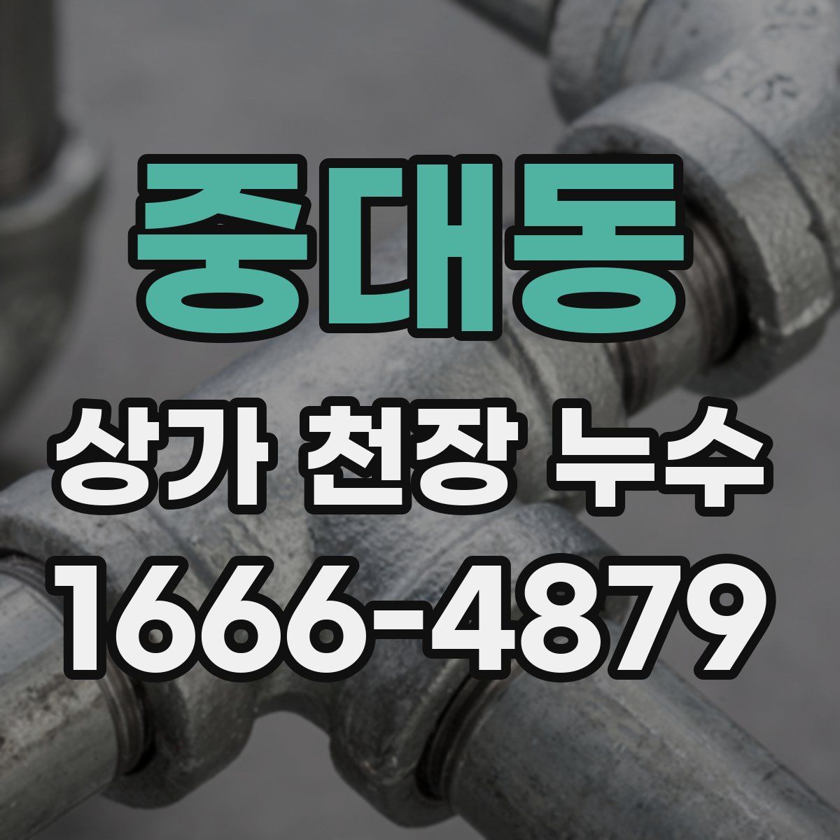 중대동 상가 천장 누수