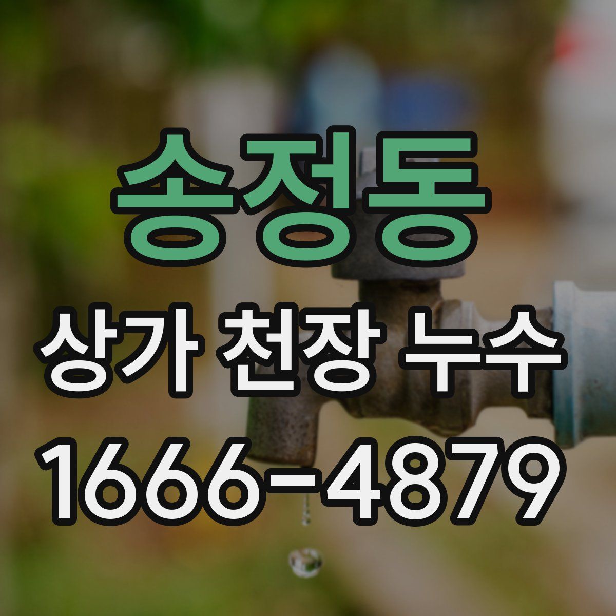 송정동 상가 천장 누수