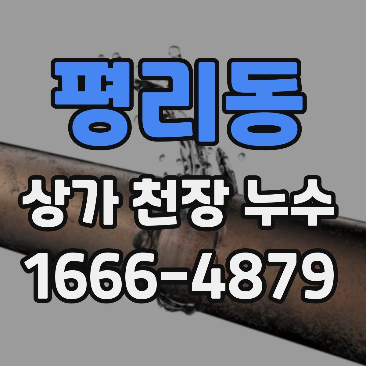 평리동 상가 천장 누수
