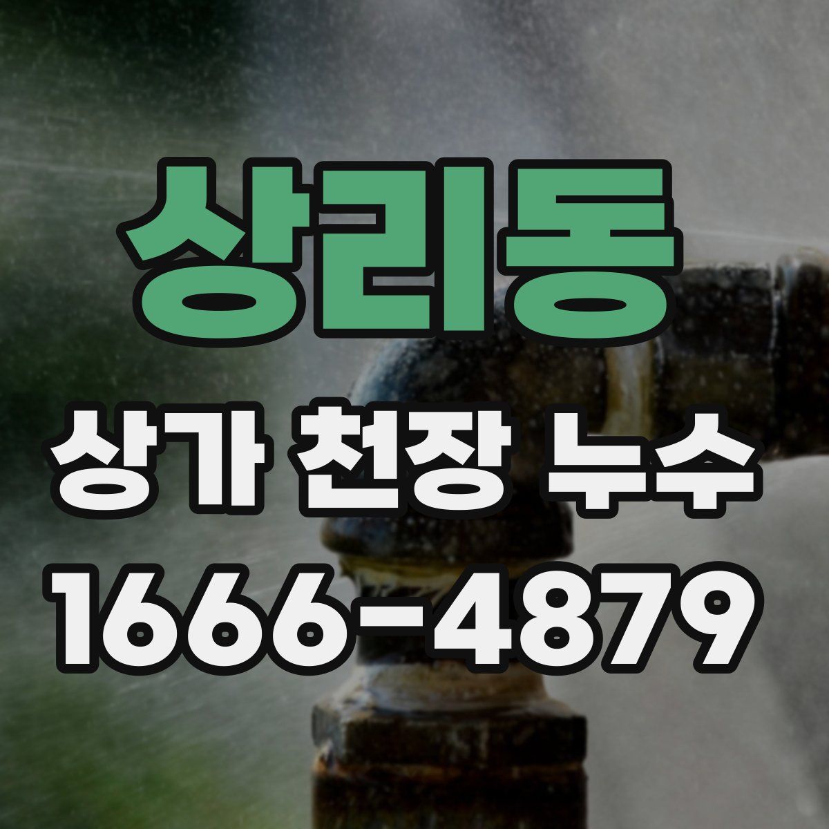 상리동 상가 천장 누수