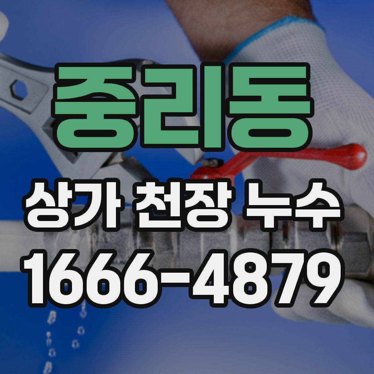 중리동 상가 천장 누수