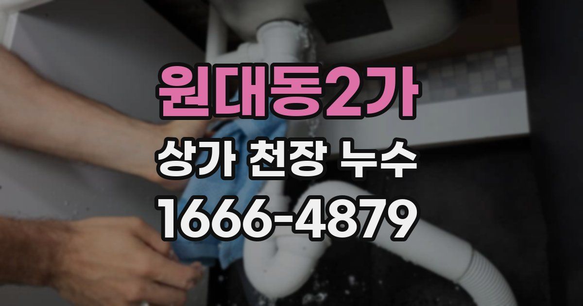 원대동2가 상가 천장 누수