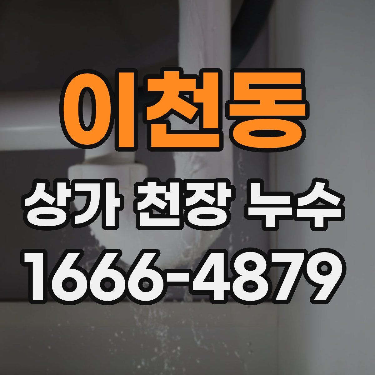이천동 상가 천장 누수