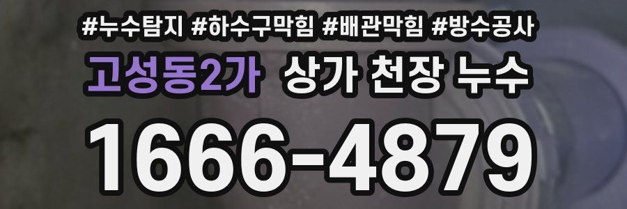 고성동2가 상가 천장 누수